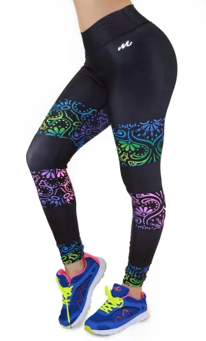 7093 Maripily Women Activewear Print Legging