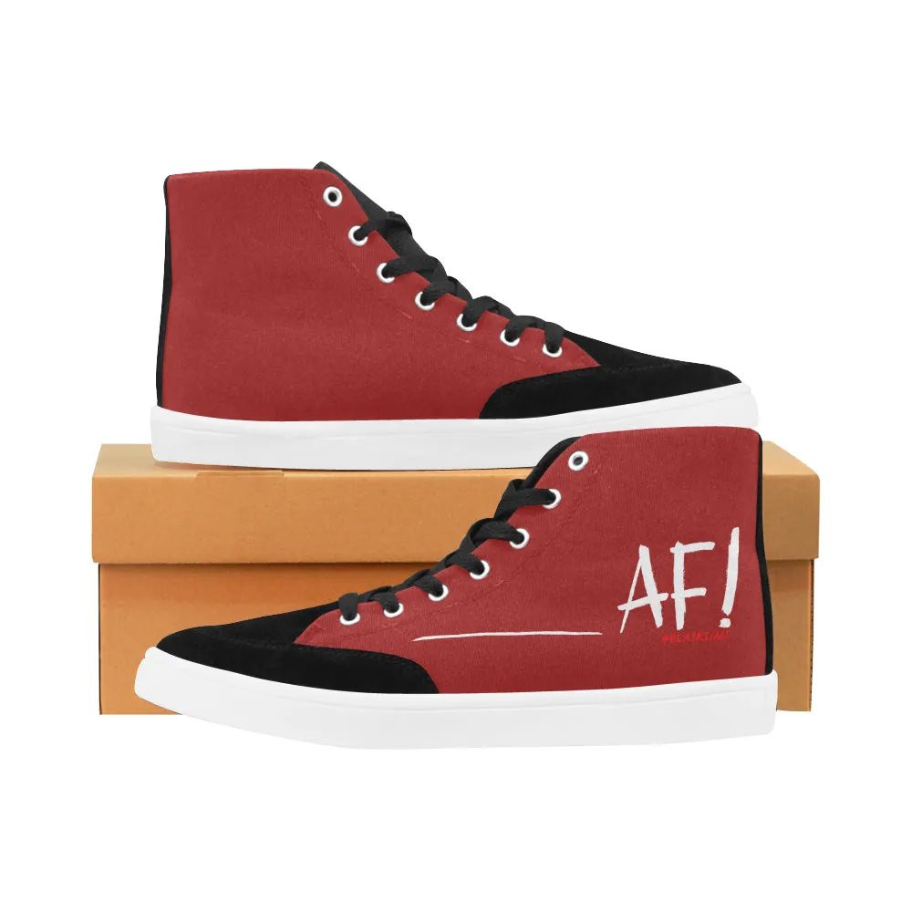 AF WHITE MEN'S HI-TOP SHOES