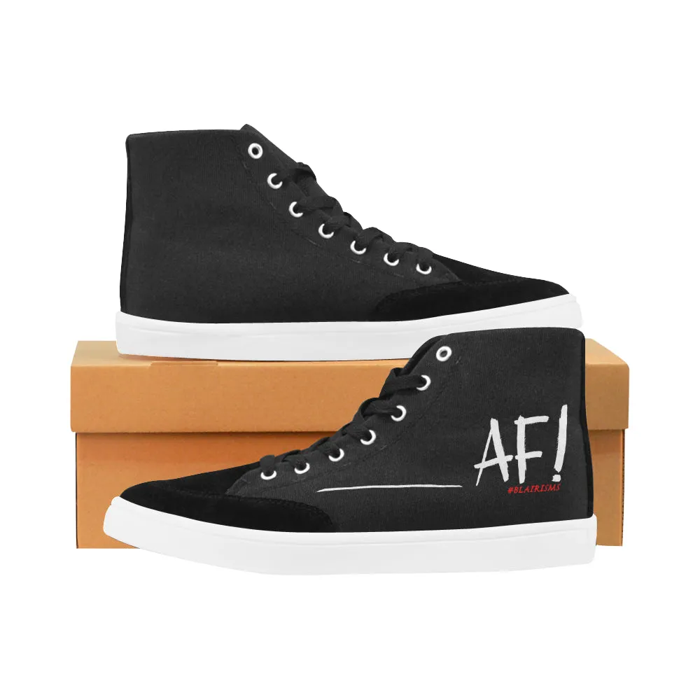 AF WHITE MEN'S HI-TOP SHOES