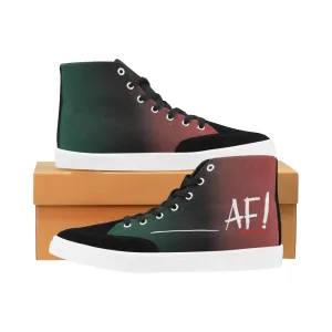 AF WHITE MEN'S HI-TOP SHOES