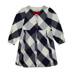 Dempsey Blue Buffalo Plaid Dress