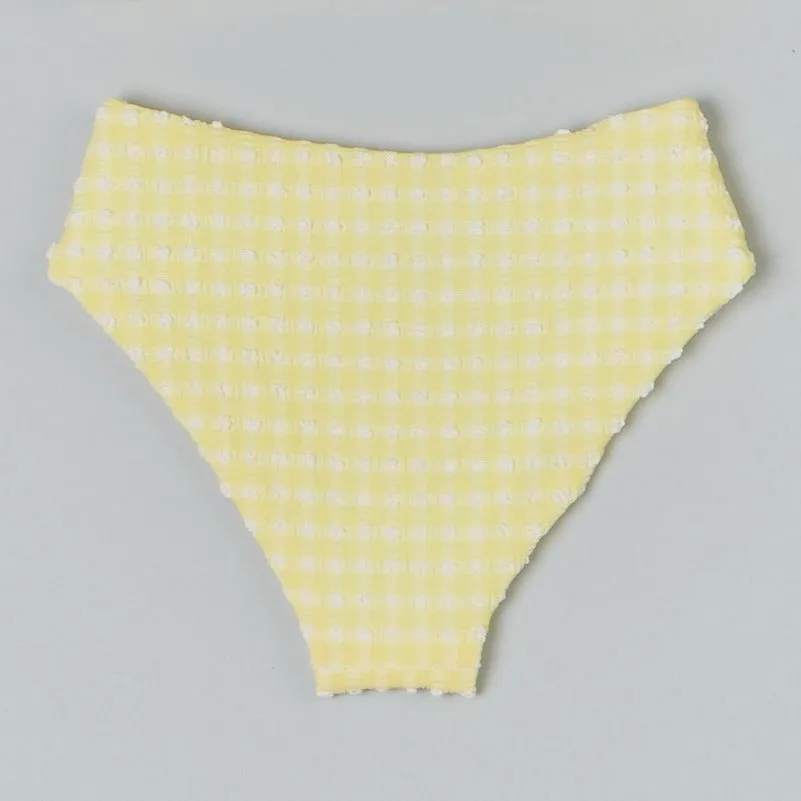Emily Girls Bikini Bottom in Citrine Gingham