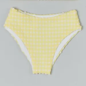 Emily Girls Bikini Bottom in Citrine Gingham