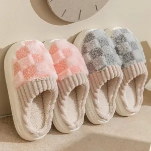 Fashion Plaid Slipper Flip Flop for Women and Men