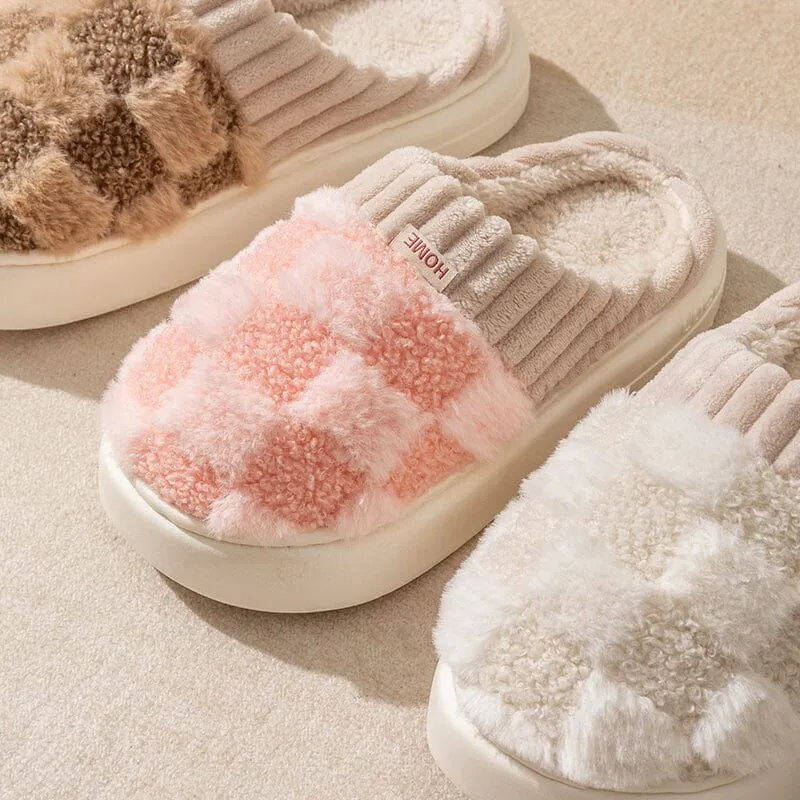 Fashion Plaid Slipper Flip Flop for Women and Men