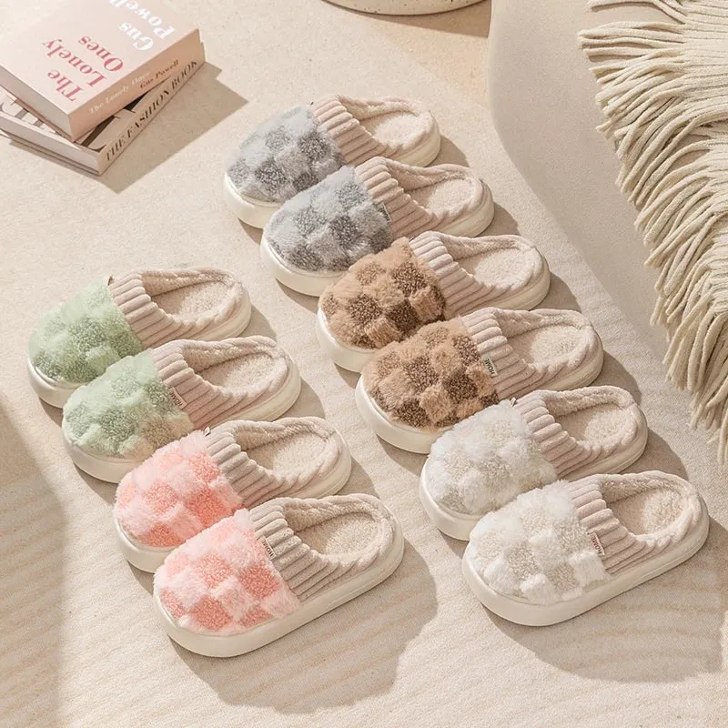 Fashion Plaid Slipper Flip Flop for Women and Men