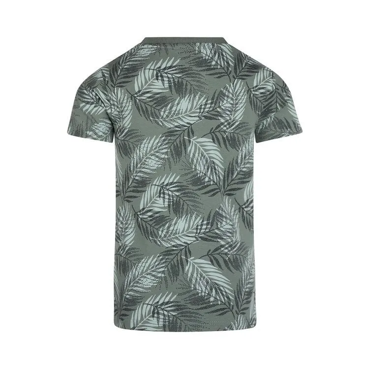 Koko Noko Boys Dusty Green Botanic Tshirt