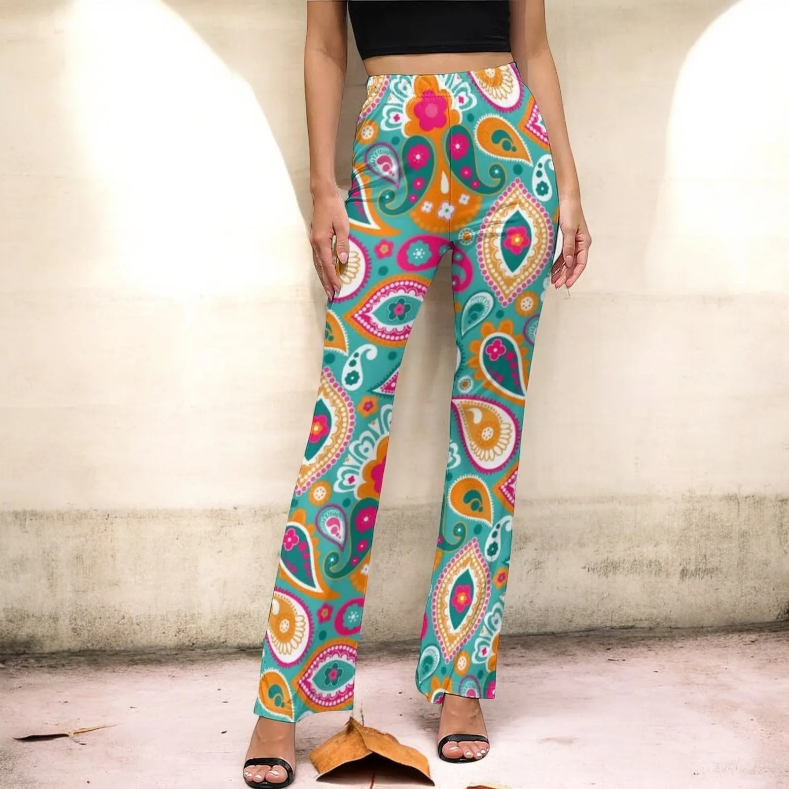 Liorah - Paisley Flared Pants