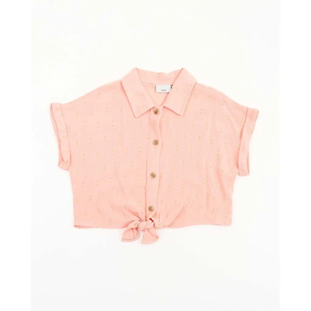 Mid Girls Peach Tshirt