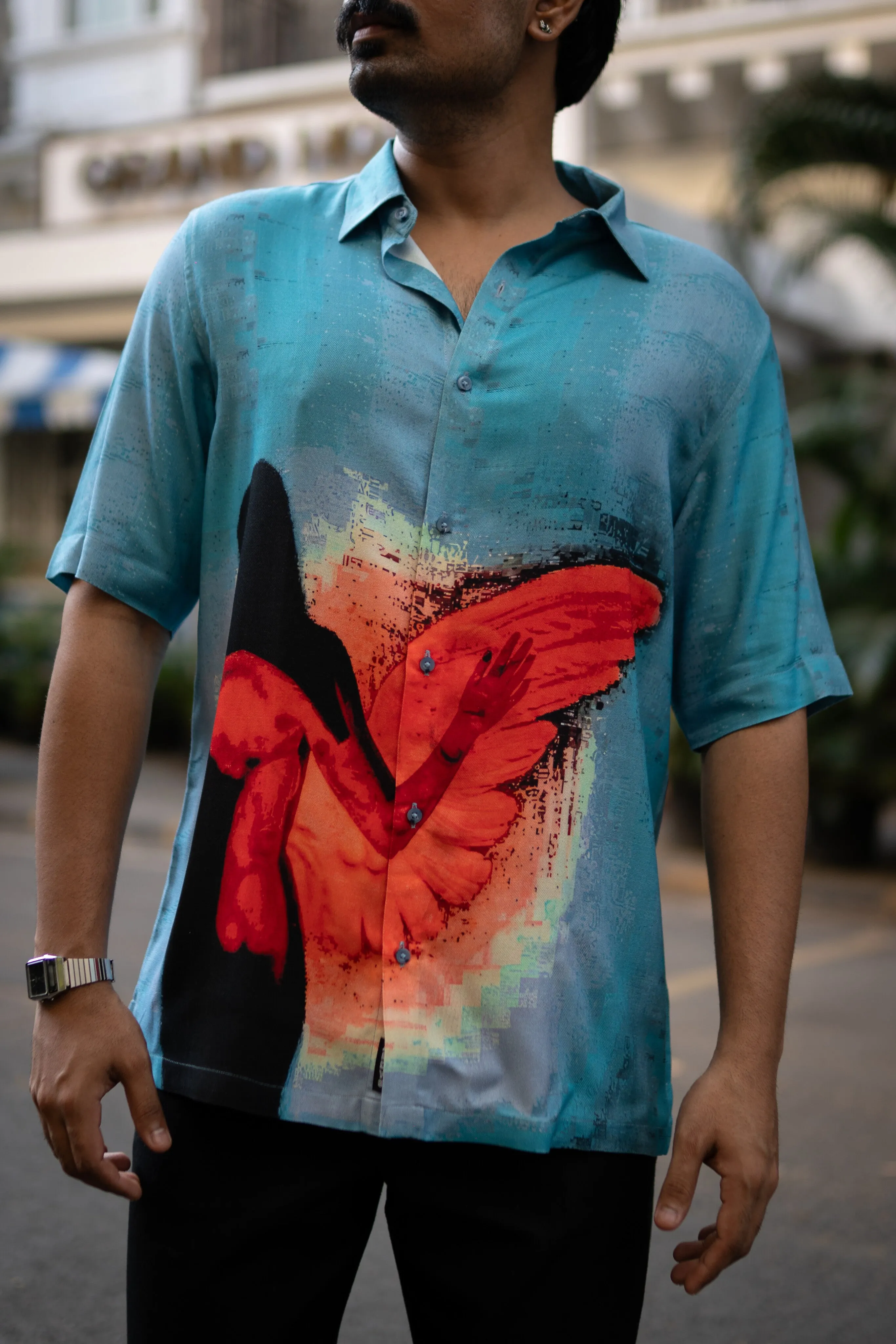 Phoenix Wing Pure Ecovero (viscose) Short Sleeve Shirt