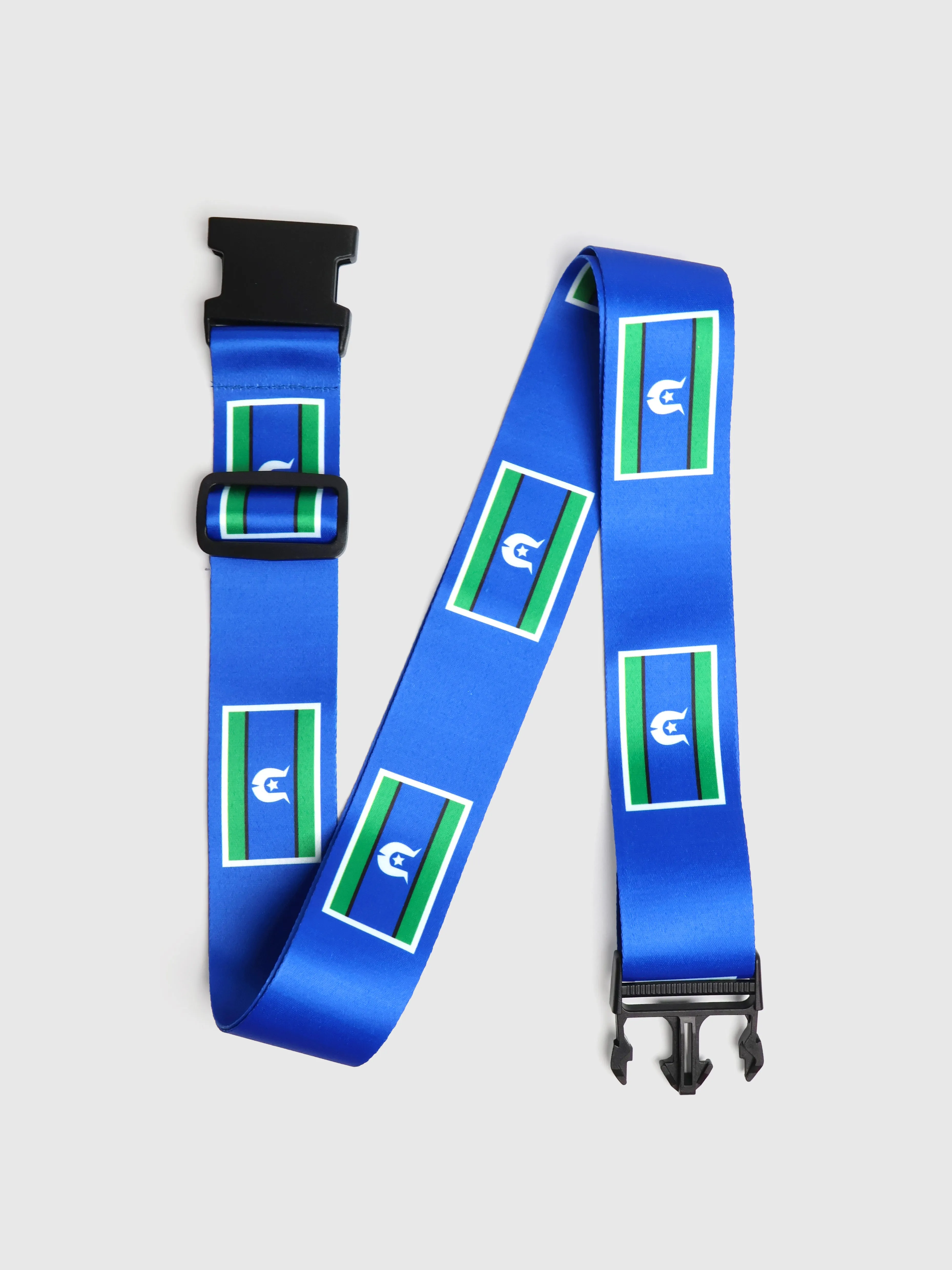 Torres Strait Islander Flag - Adjustable Luggage Strap