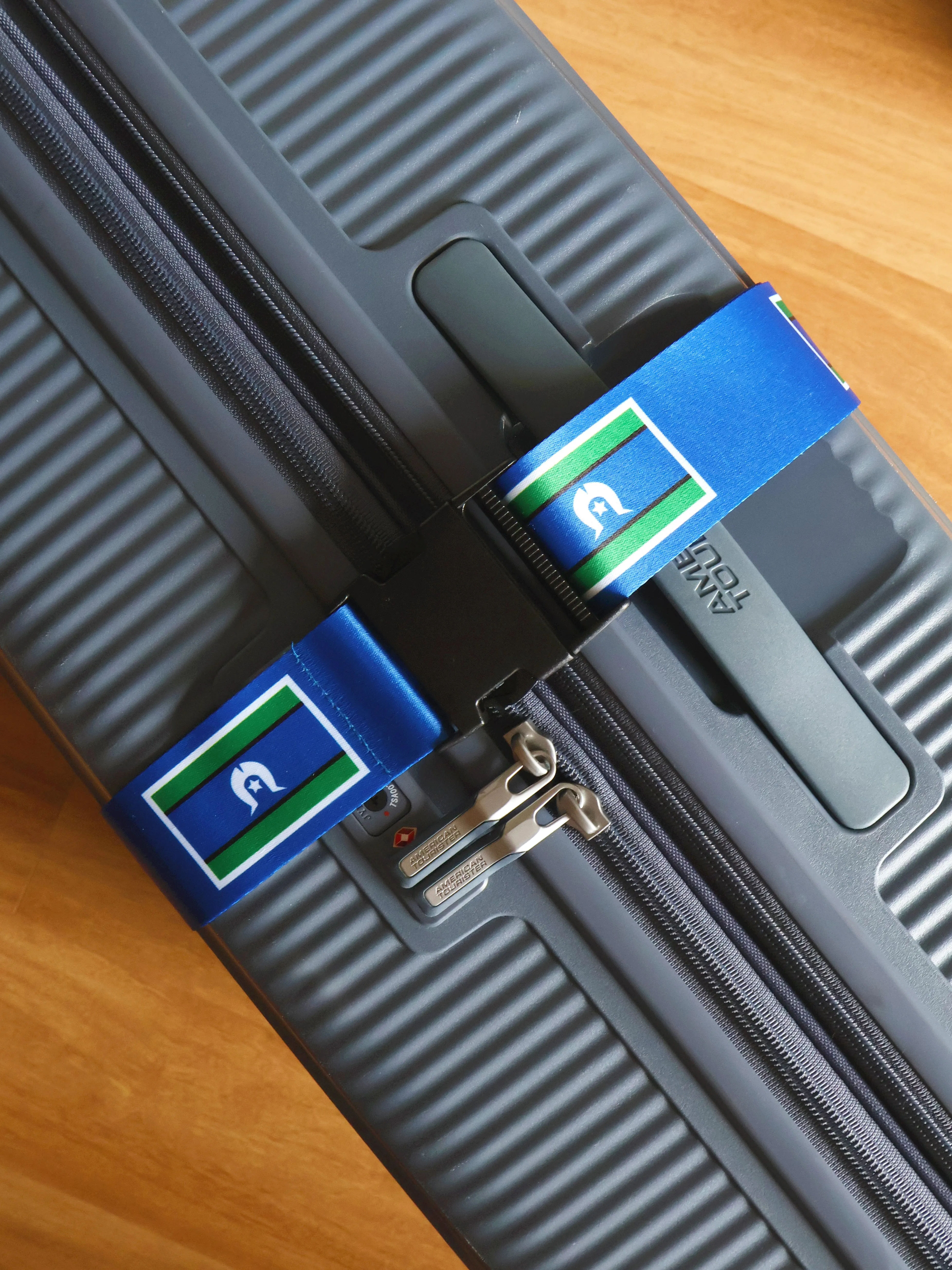Torres Strait Islander Flag - Adjustable Luggage Strap