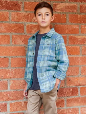 Volcom Boys Caden Plaid LS Shirt